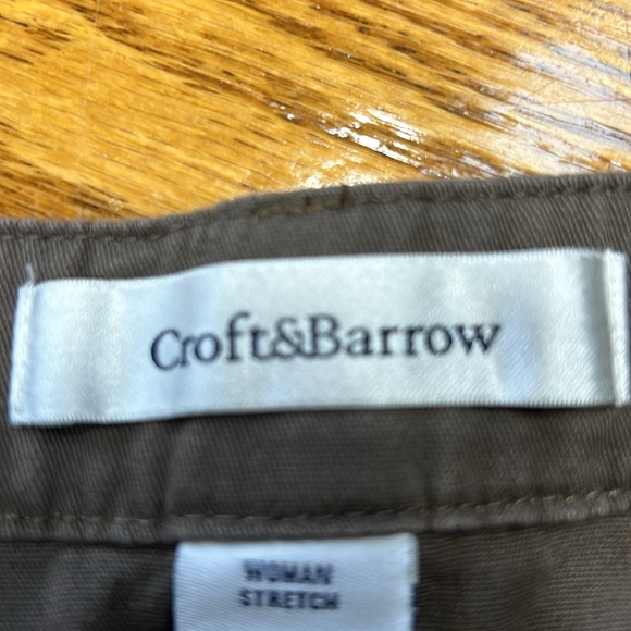 Croft & Barrow brown capris. Fabric is cotton and spandex. Size 20W. - Picture 3 of 12